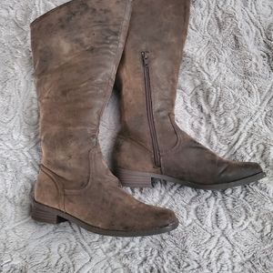 Cute distressed boots